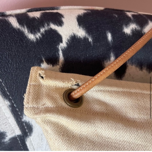 HERMES SELLIER vintage 1970s feed bag canvas purse - Picture 8 of 15